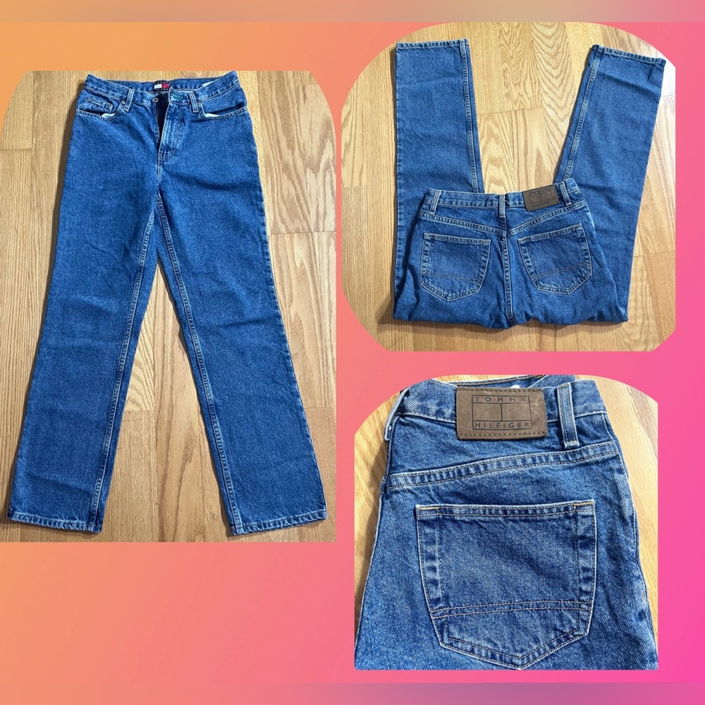 ✅VINTAGE TOMMY HILFIGER  High Rise Dark Denim Jeans 29